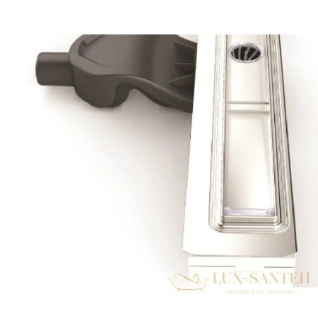 душевой канал berges b1 keramik 090118 700 мм, 2 в 1 с основой под плитку, матовый хром