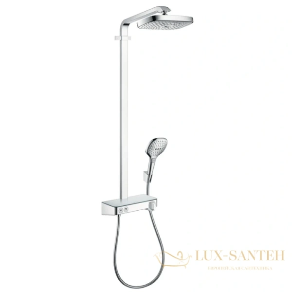 душевая система hansgrohe raindance select e 300 2jet showerpipe 27126000 хром