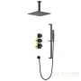 душевая система для душа термостатическая встраиваемая timo selene sx-2229/03sm, черный матовый