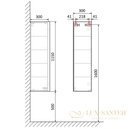 полуколонна jorno steal ste.04.115/p/da r подвесная, древесный аттик