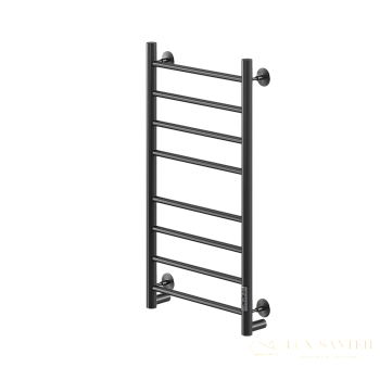 полотенцесушитель электрический кабельный ника way-2 80/40 ral9005 черный матовый u