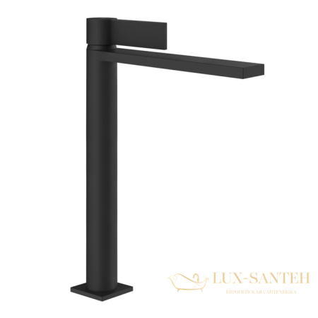 смеситель для раковины gessi inverso diamantato 73653.299, с донным клапаном, matte black