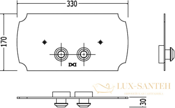 клавиша смыва tiffani word tw 300.2br, для бачков geberit up320, (установка со смещением вправо на 14 мм) 33x2,5xh17, бронза