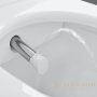 унитаз подвесной с крышкой биде villeroy&boch viclean v0e100r7, 385х595х360h, ceramicplus, pure black