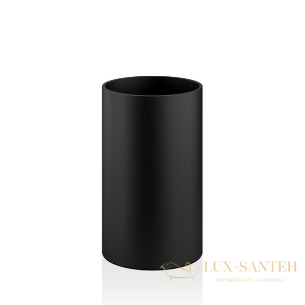 ведро для мусора decor walther black stone beod 0973260 8 л, черный матовый