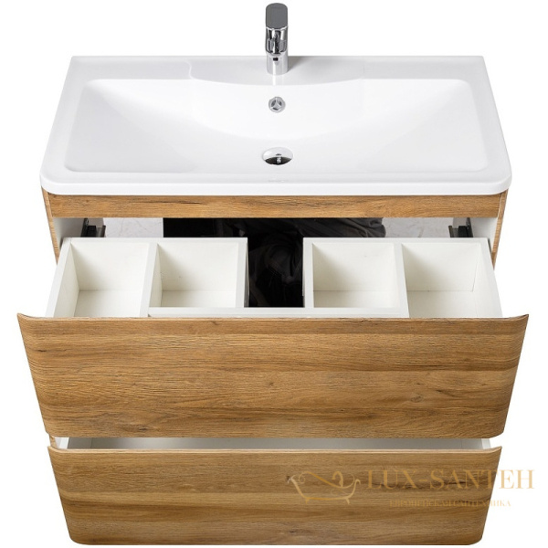 тумба под раковину belbagno albano albano-800-2c-pia-rr 80 см, rovere rustico