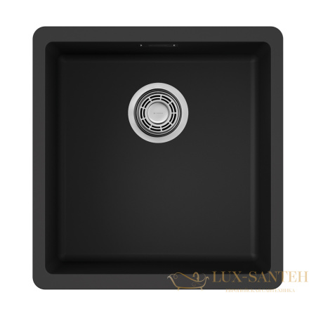 кухонная мойка omoikiri kata 40-u-bl artgranit х черный, 4993396