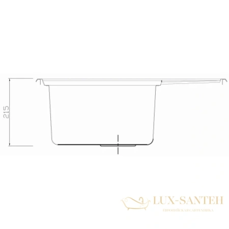 кухонная мойка seaman eco roma smr-6150a.b, нержавеющая сталь