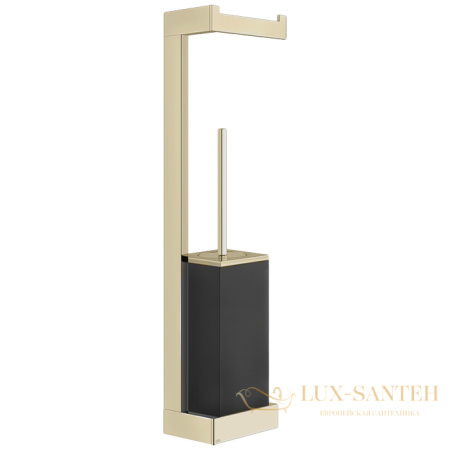 стойка с аксессуарами gessi inverso accessories 20868.727, brass brushed pvd