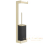 стойка с аксессуарами gessi inverso accessories 20868.727, brass brushed pvd