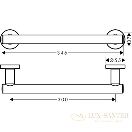 поручень hansgrohe logis universal 300мм 41713000