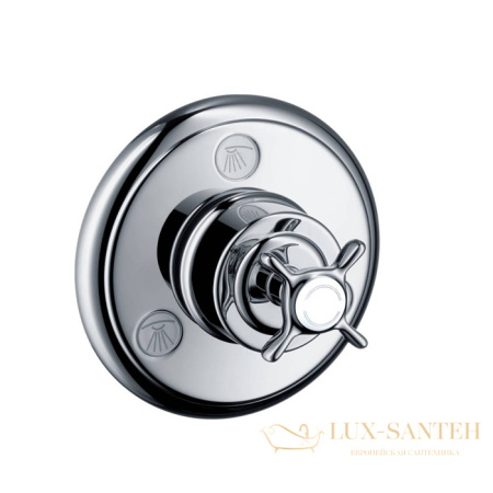 axor montreux, 16830000, запорный вентиль, цвет хром