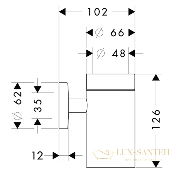 стакан hansgrohe logis 40518000