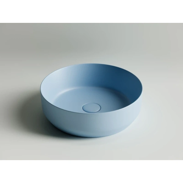 раковина ceramica nova element cn6022ml 39x39 см, голубой матовый
