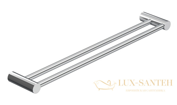 полотенцедержатель двойной 600 мм, kludi vela r, 5898805, хром глянцевый