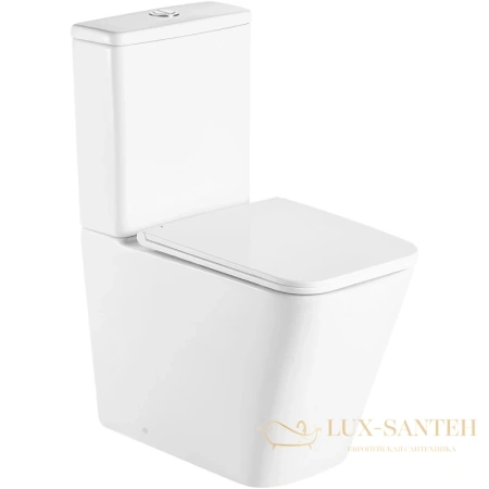 унитаз-компакт безободковый d&k berlin dt1437016 с сиденьем микролифт, белый