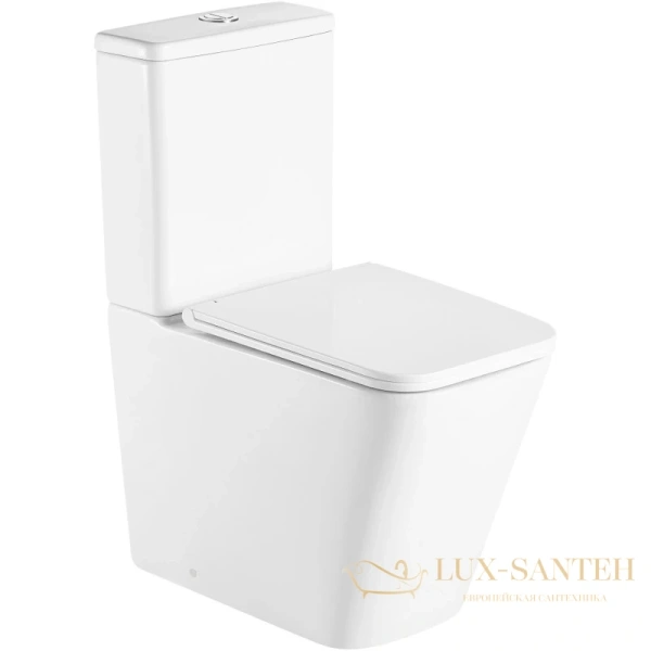 унитаз-компакт безободковый d&k berlin dt1437016 с сиденьем микролифт, белый