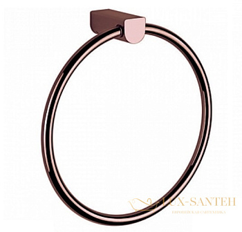 полотенцедержатель-кольцо gessi rilievo 59509.030 22 см, copper pvd