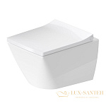 Чаша подвесного безободкового унитаза Duravit Viu 2573090000 Rimless, компакт, белый