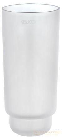 хрустальная колба для туалетного ершика keuco edition 300, 30064009000, хрусталь, белый матовый