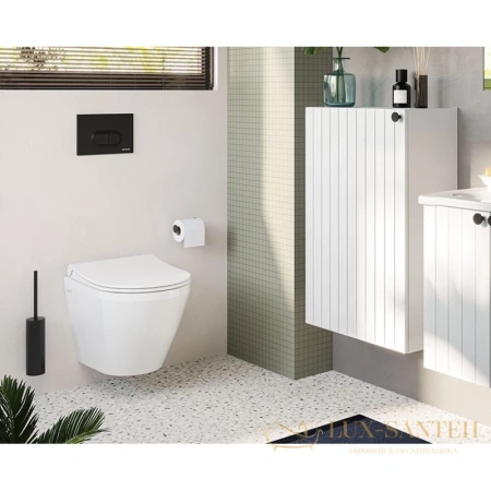 смывная клавиша vitra loop 740-0511, черный матовый