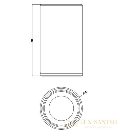 стакан gessi inciso 58532.299, black xl