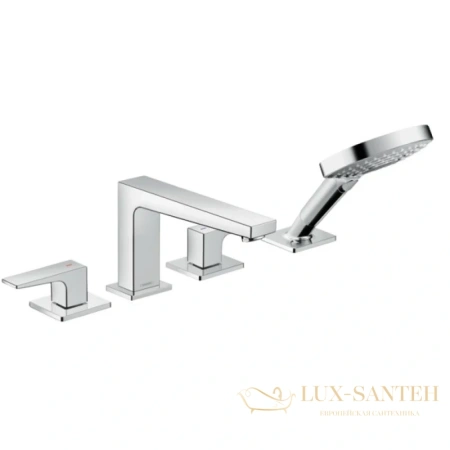 смеситель для ванны hansgrohe metropol classic 32553000, хром