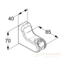 держатель kludi freshline 6455205-00 для душа, хром