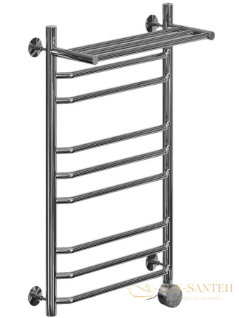 полотенцесушитель электрический ника trapezium лт (г2) вп 80/40 правый тэн, цвет хром