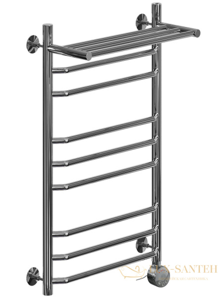 полотенцесушитель электрический ника trapezium лт (г2) вп 80/40 правый тэн, цвет хром
