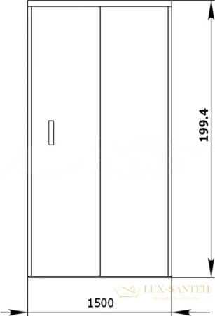 душевая дверь aquanet alfa naa6121 150 прозрачное стекло