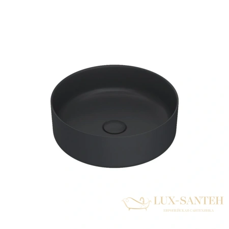 раковина keuco stageline 32880570400 40х40х10,5 см, керамика, чёрная