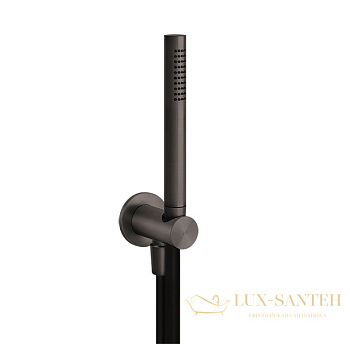 душевой гарнитур gessi 316 shower 54023.707, black metal brushed pvd