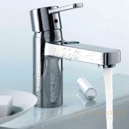 смеситель для раковины kludi zenta 382510575 без донного клапана, хром