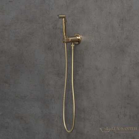 гигиенический душ lemark solo lm7171g,  с прогрессивным смесителем, золотой глянцевый