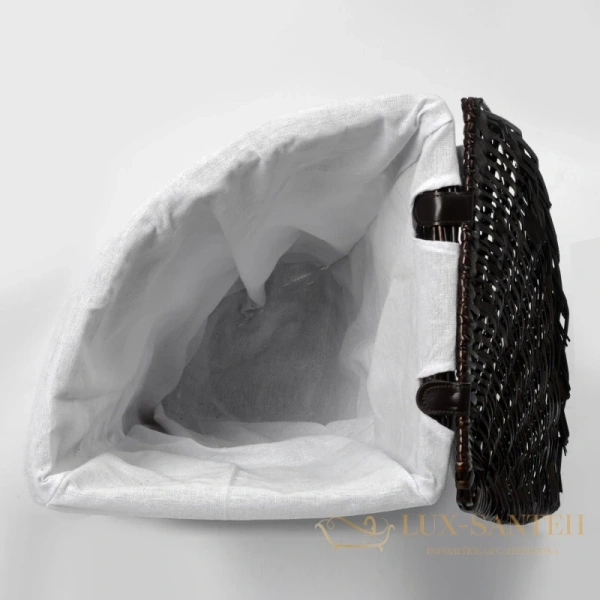 плетеная корзина wasserkraft salm wb-270-l для белья, темно-коричневый