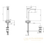 смеситель для раковины высокий gessi rilievo 59009.279, white cn