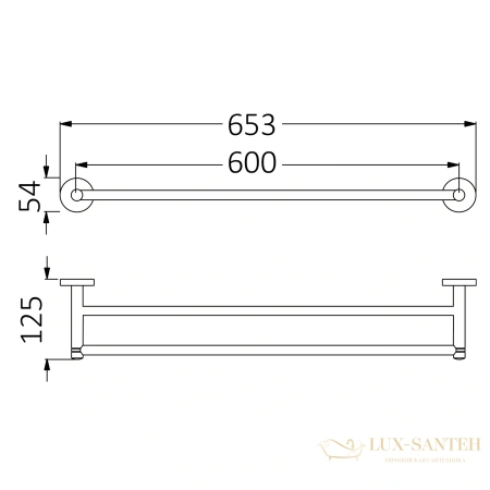 полотенцедержатель двойной timo saona 13056/00, хром
