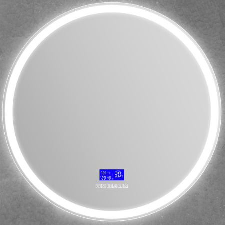 зеркало belbagno spc spc-rng-700-led-tch-rad с подсветкой, с сенсорным выключателем, с bluetooth, с термометром, с радио 