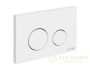 кнопка cersanit twins пластик белый матовый, 63526, белый