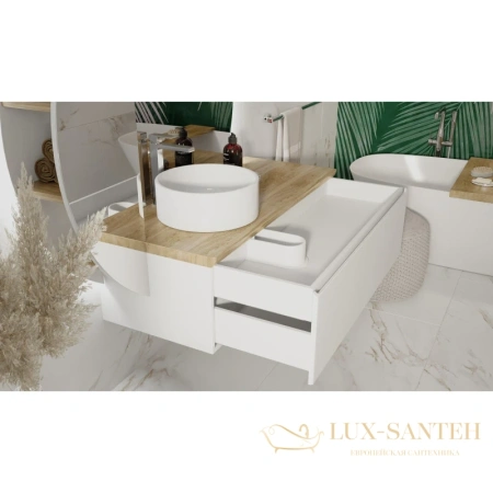 тумба jorno solis sol.01.120/p/w 120,2 см, белый матовый 