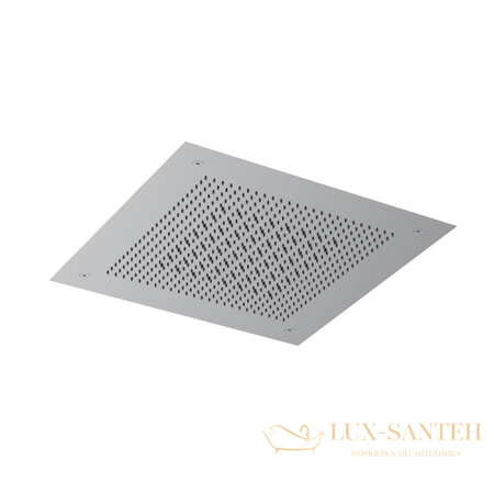 верхний душ потолочный 380х380 мм, almar velvet rain e044282.ms, 2 режима, нержавеющая сталь полированная