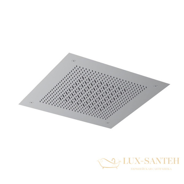 верхний душ потолочный 380х380 мм, almar velvet rain e044282.ms, 2 режима, нержавеющая сталь полированная