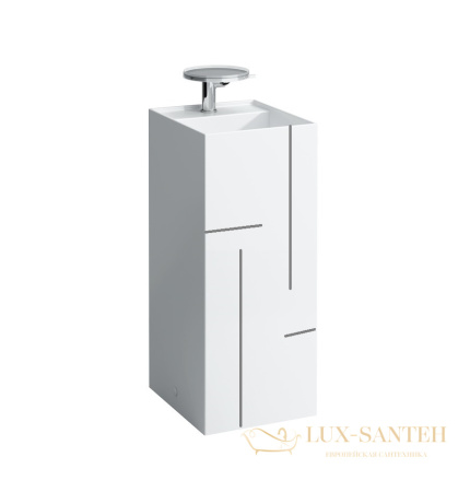 раковина laufen kartell by 8.1133.1.d01.111.1 напольная 38 см, белый глянцевый