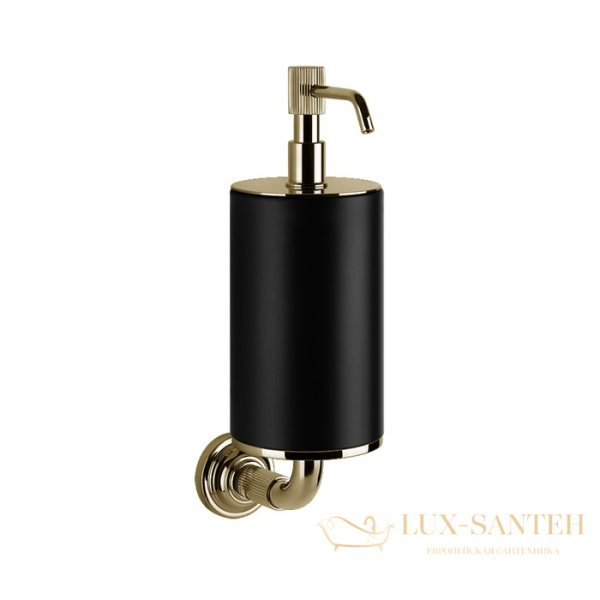 дозатор gessi venti20 65414.710 подвесной, brass pvd/черный