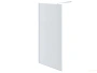 душевая перегородка aquatek aq wiw 12020bl walk in с держателем 1200x2000 профиль черный, стекло прозрачное