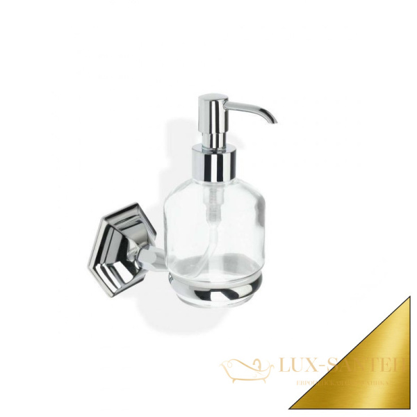 дозатор стеклянный stil haus marte ma30(16) настенный, золото