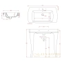 раковина artceram jazz jzl001 01 00*1 91,5x48 см, белый