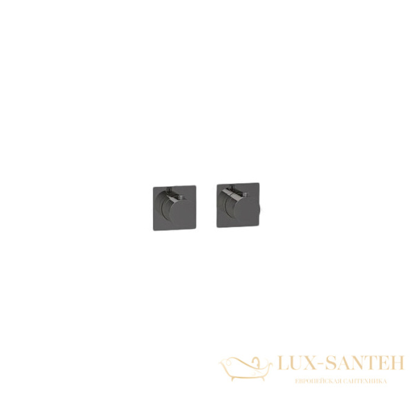 термостат для душа встраиваемый almar modular e180182.gm, внешняя часть, на 2-3 выхода, оружейная сталь брашированная pvd