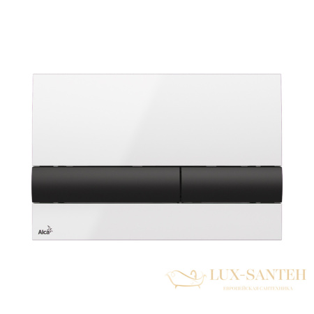 кнопка управления alcaplast белая/черная m1710-8